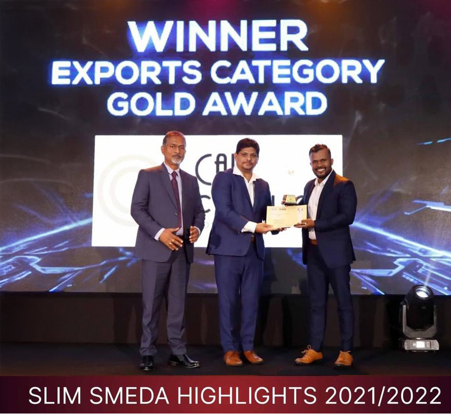 CAP Ceylon receiving the Exports Category Gold Award